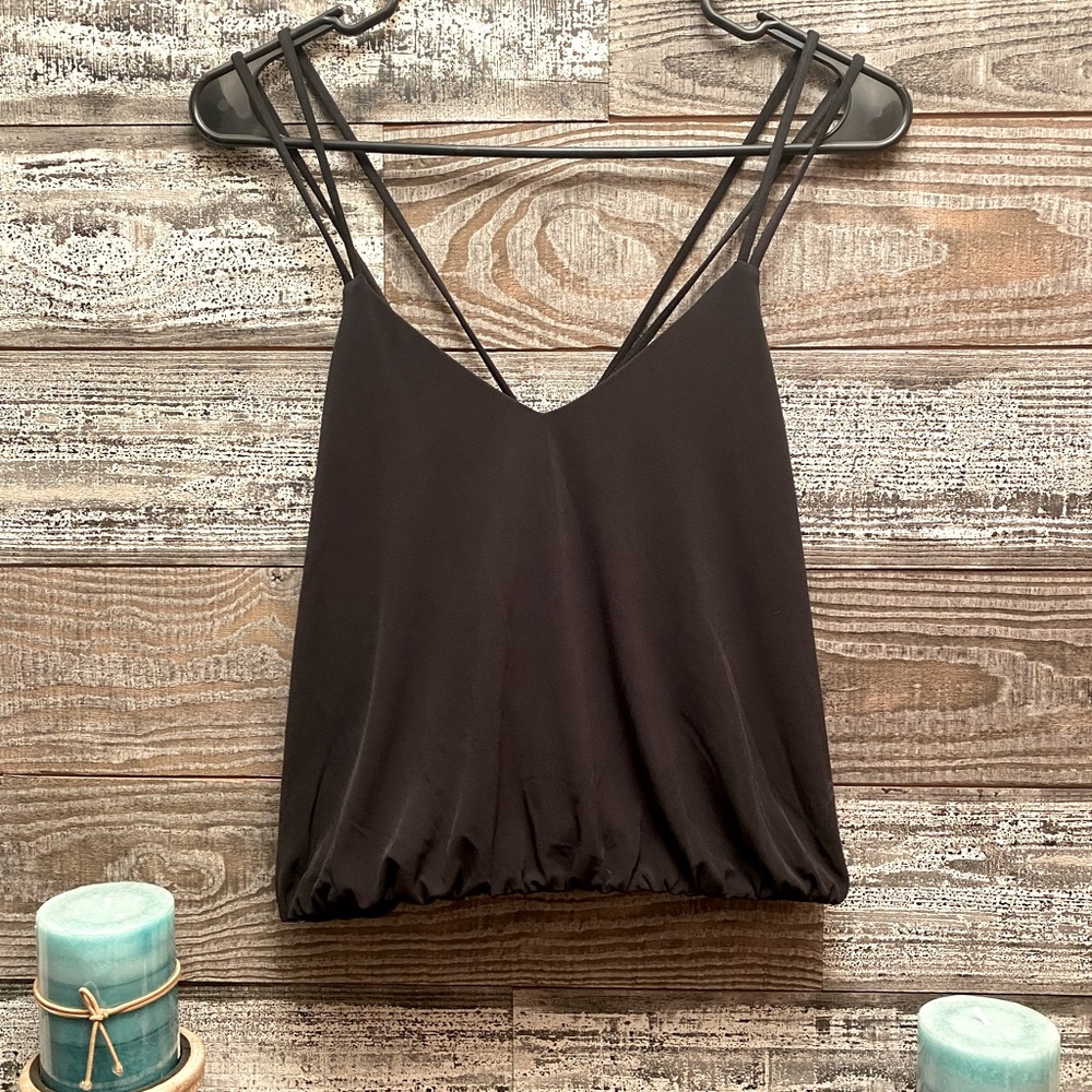 Express women’s black crop top, size: Medium, NWT